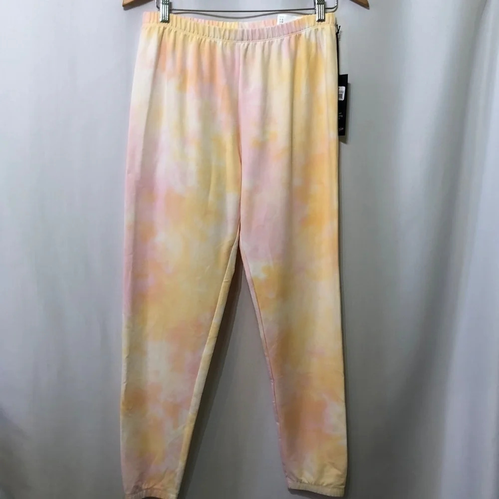 Wildfox Nwt Cotton Candy Tie Dye High Rise Jogger Size M — image 2 of 4